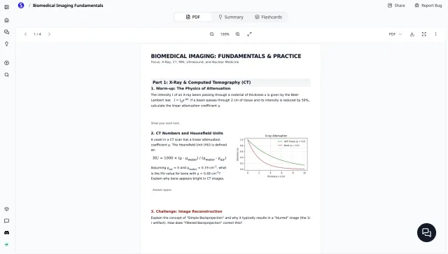 AI Worksheet Generator — printable PDF practice problems, quiz, and answer key built from your sources